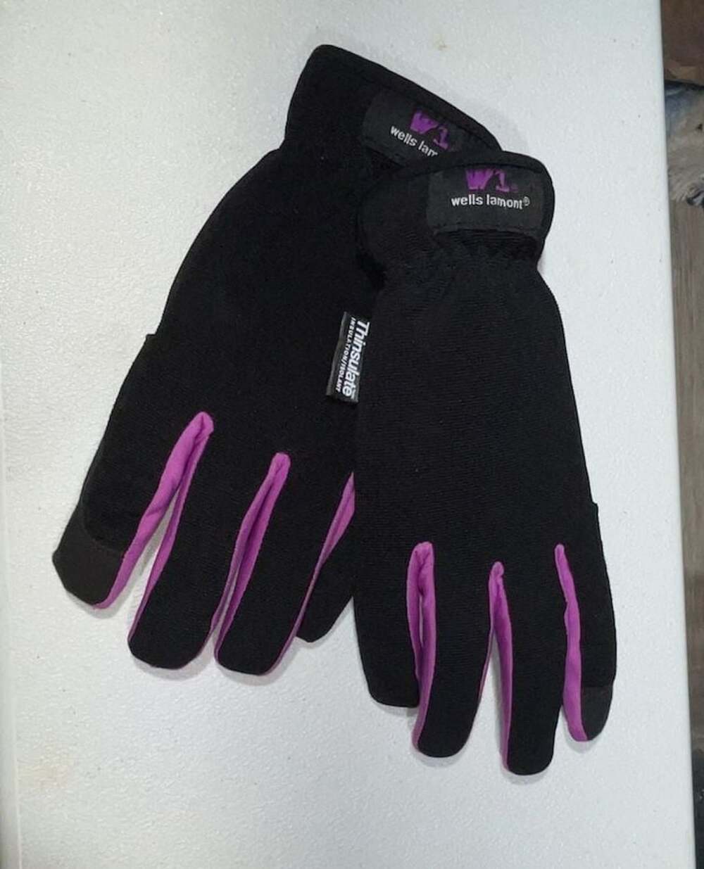 Wells Lamont Thinsulate Work Gloves Black Purple